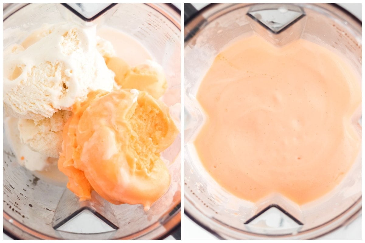 boozy orange creamsicle collage process