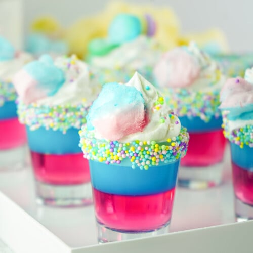 Cotton Candy Jello Shots - Princess Pinky Girl