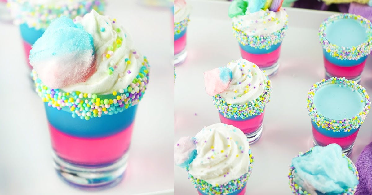 Cotton Candy Jello Shots Princess Pinky Girl