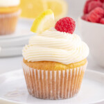 lemon raspberry cupcakes featured image