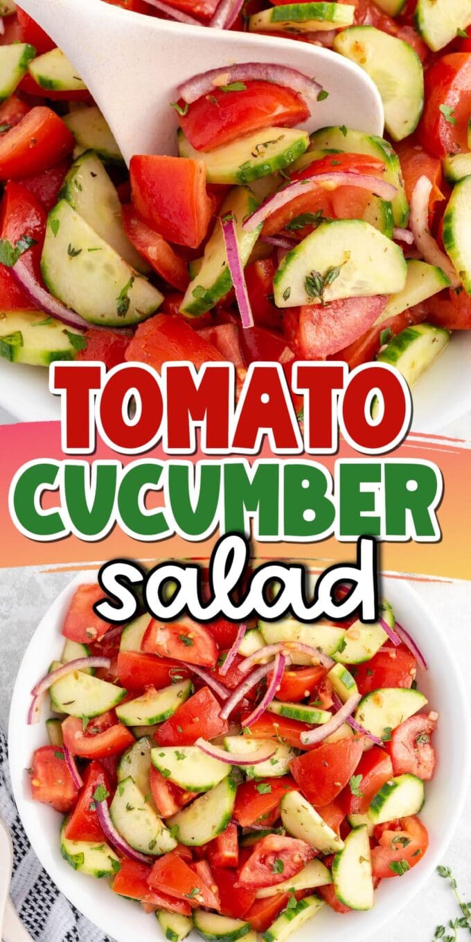 Tomato Cucumber Salad pinterest