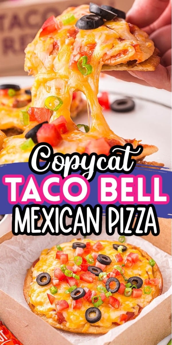 Taco Bell Mexican Pizza pinterest