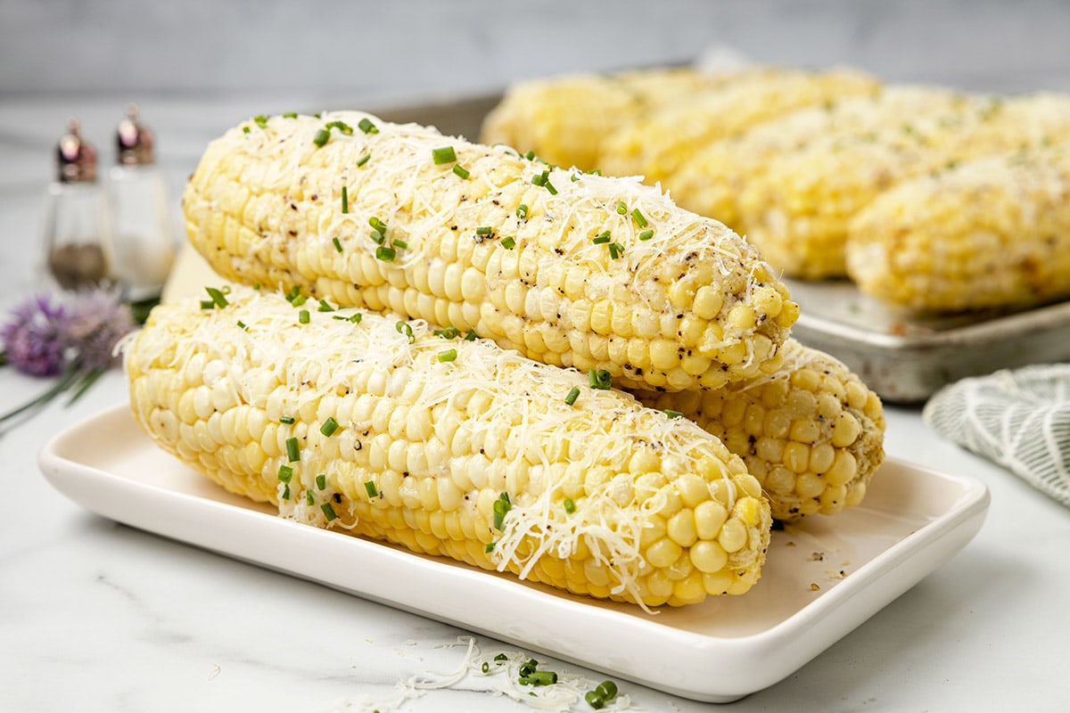 stacked Parmesan Corn On The Cob
