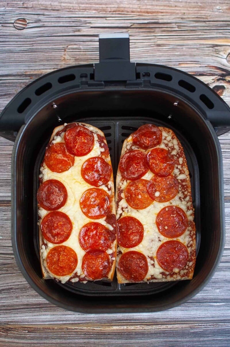 step 4 Air Fryer French Bread Pizza