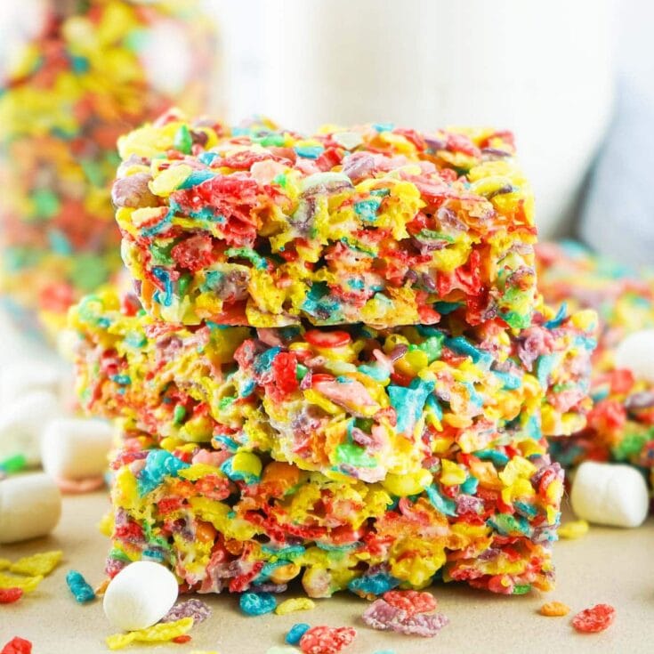 Fruity Pebbles Rice Krispie Treats featured image
