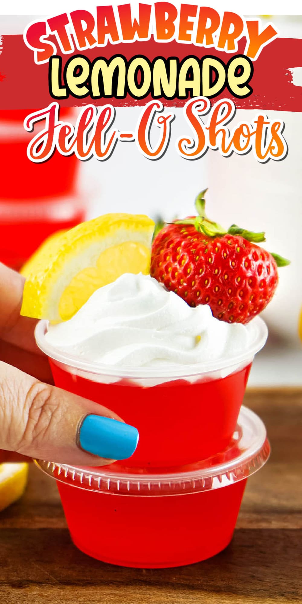Strawberry Lemonade Jello Shots pinterest