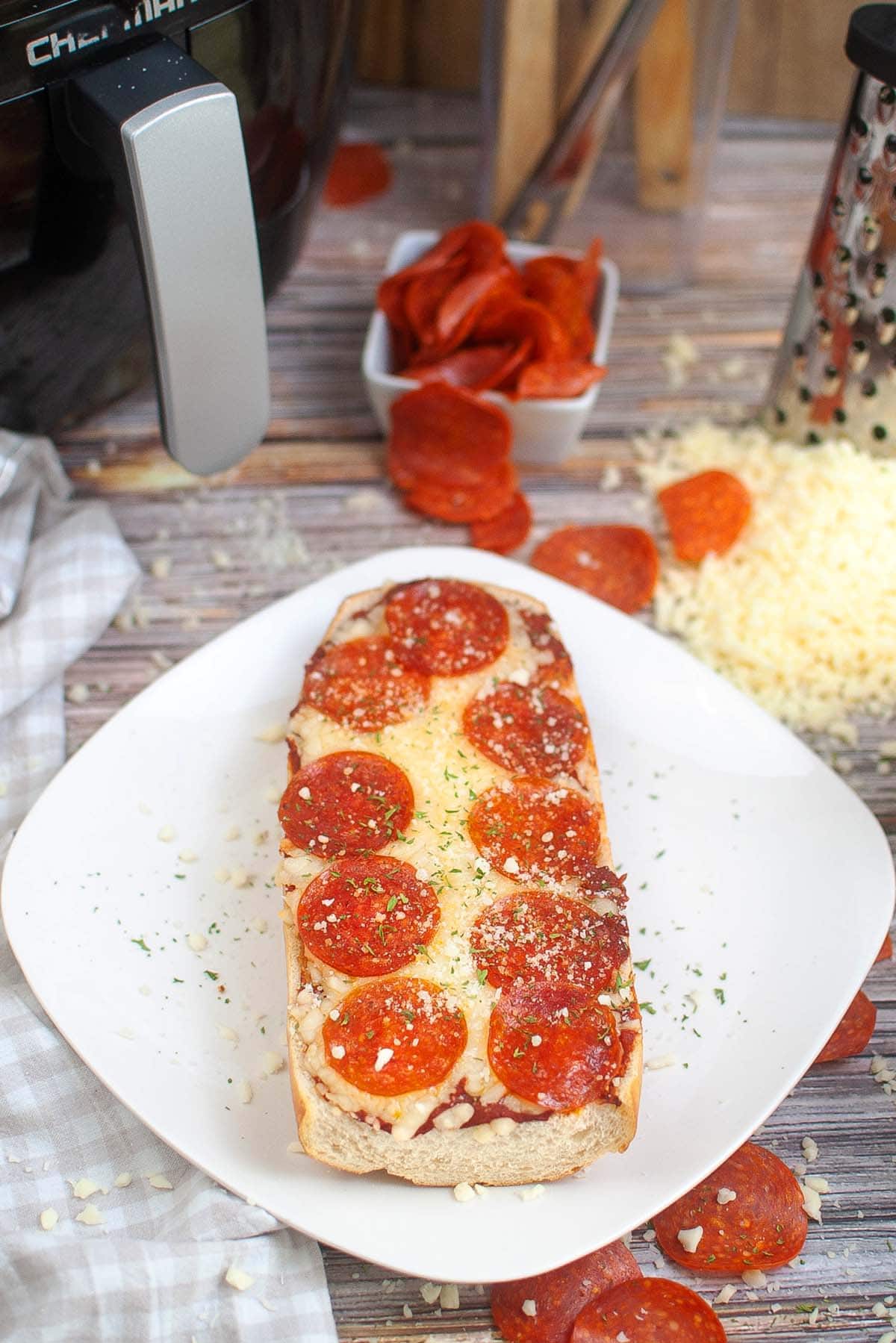 Air Fryer French Bread Pizza hero image
