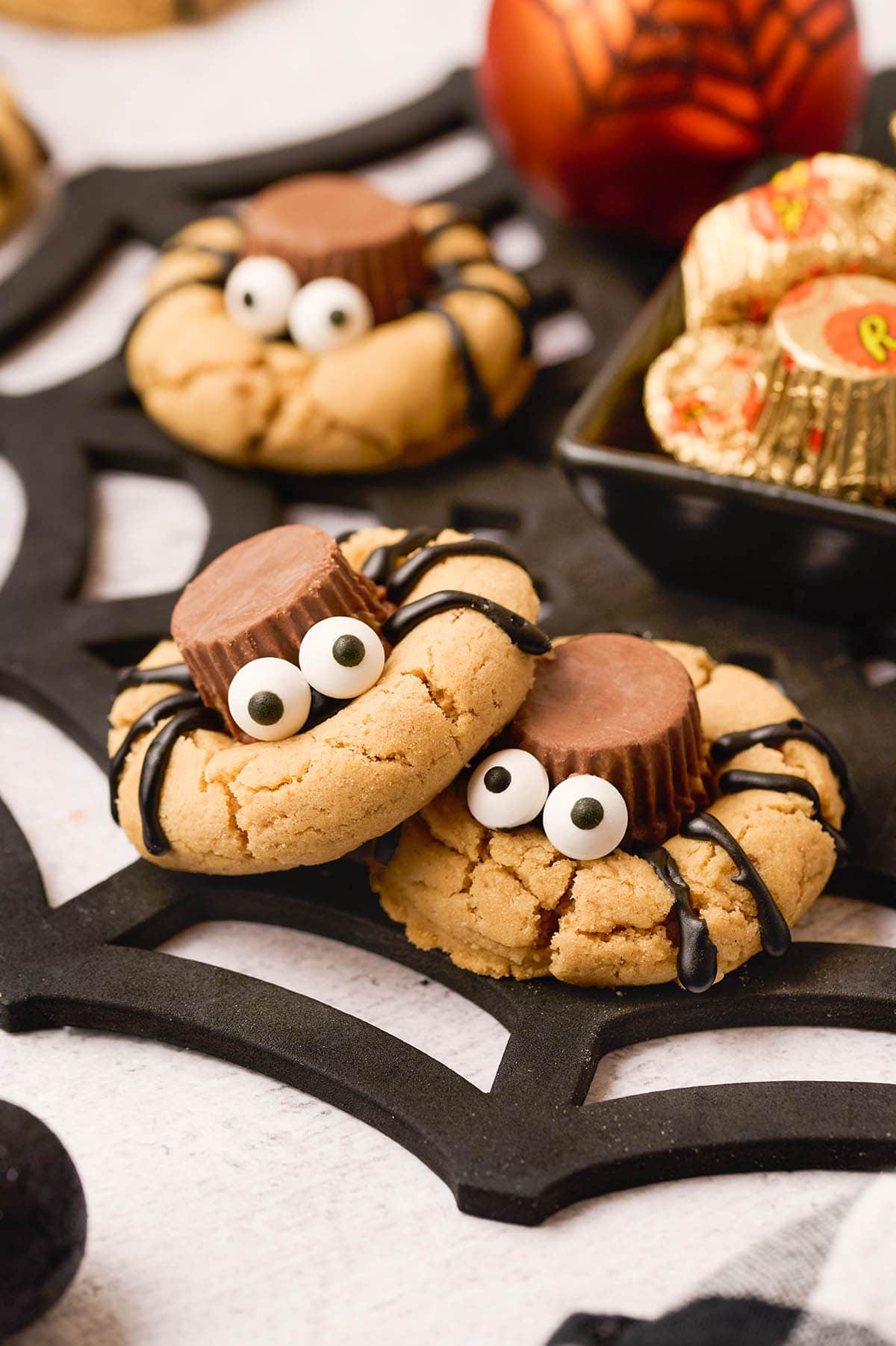 Peanut Butter Spider Cookies hero image