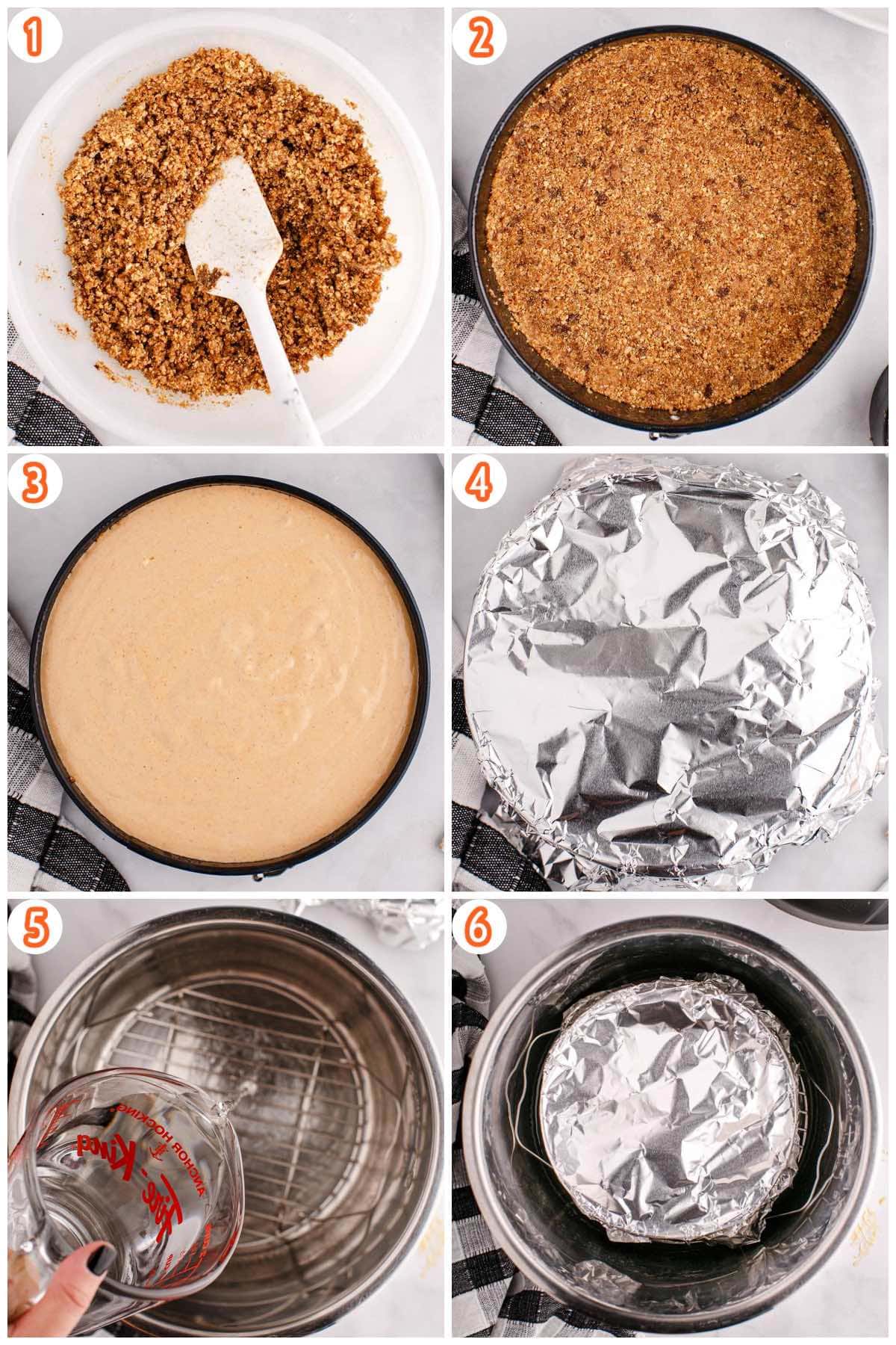 step by step instant pot pumpkin cheesecake 