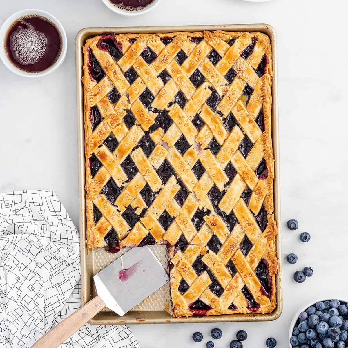 Sheet Pan Pie (3 Flavors in One!) - Grandbaby Cakes