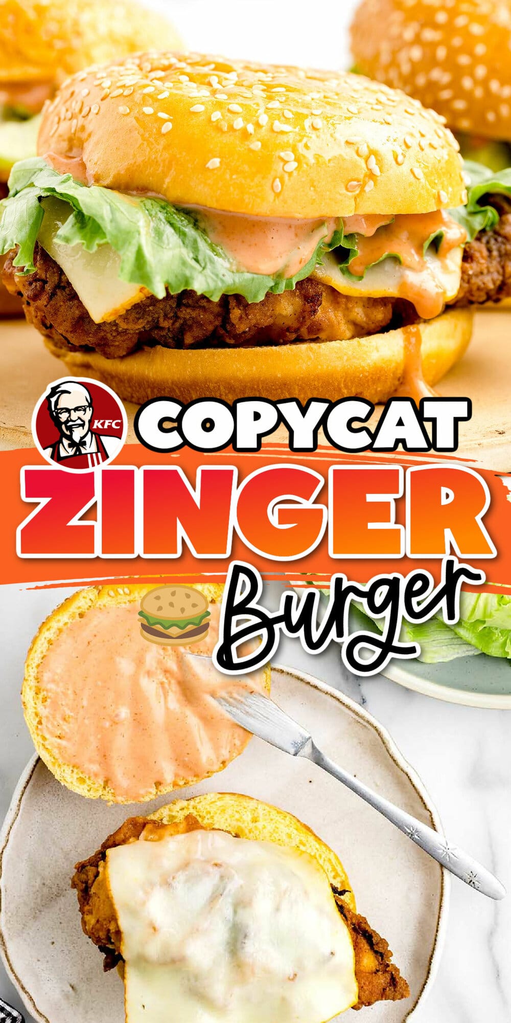 Zinger Burger pinterest