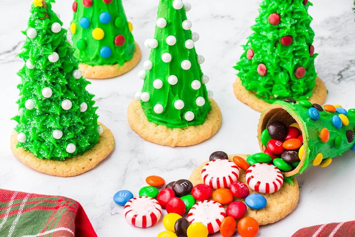 Candy Filled Christmas Trees from ice cone