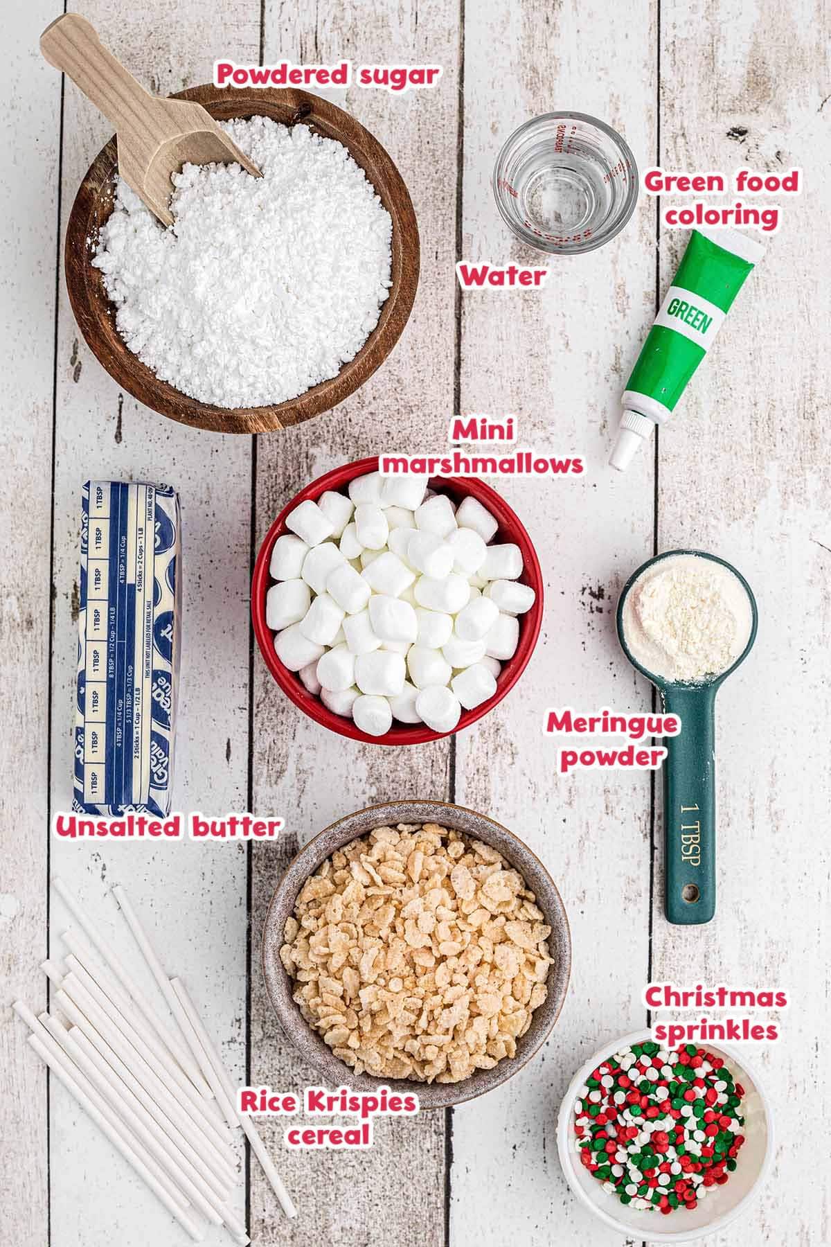 christmas rice krispie treats ingredients