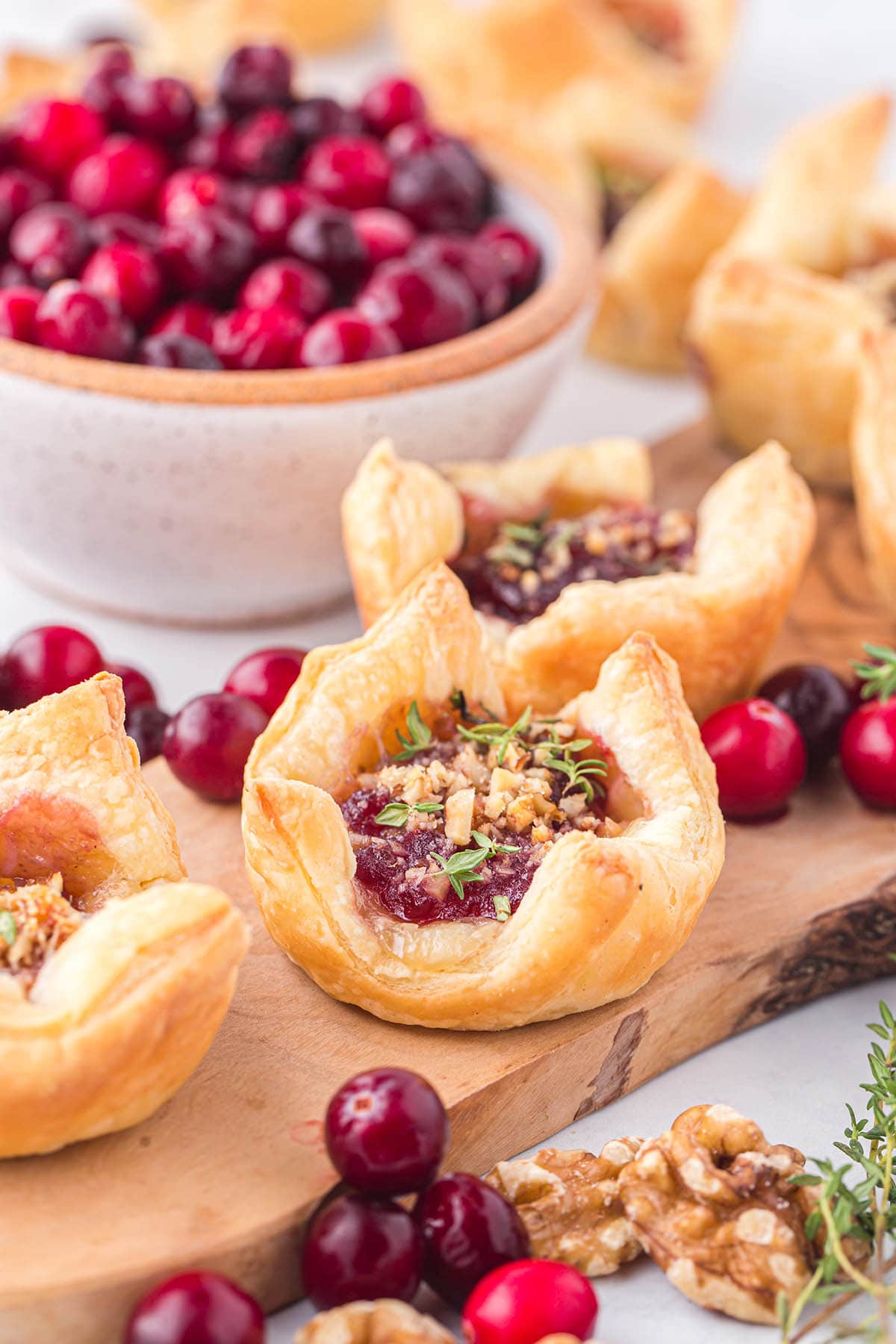 a couple of Cranberry brie bites