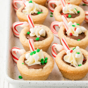 Peanut Butter Cup Hot Chocolate Cookie Cups featured image
