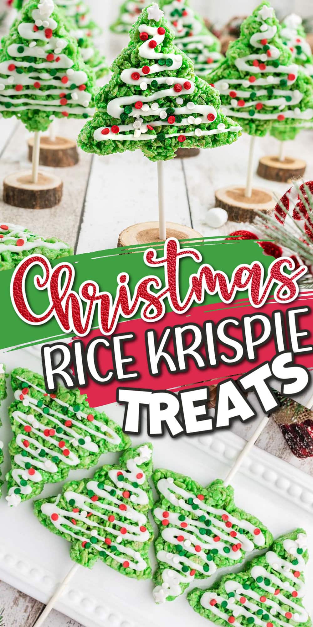 Christmas Tree Rice Krispie Treats pinterest