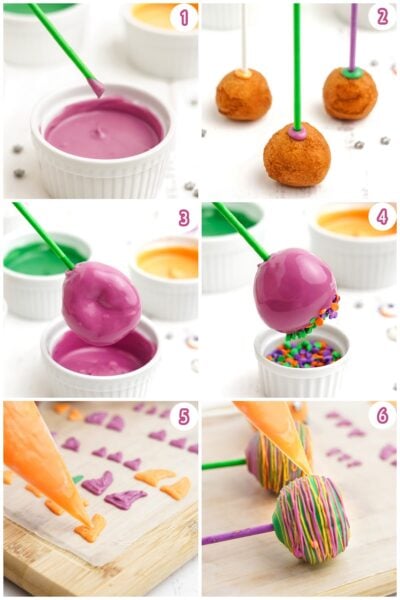 Halloween Donut Hole Cake Pops - Princess Pinky Girl