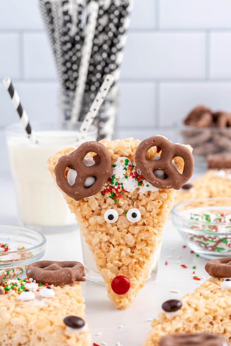 Reindeer Rice Krispie Treats - Princess Pinky Girl