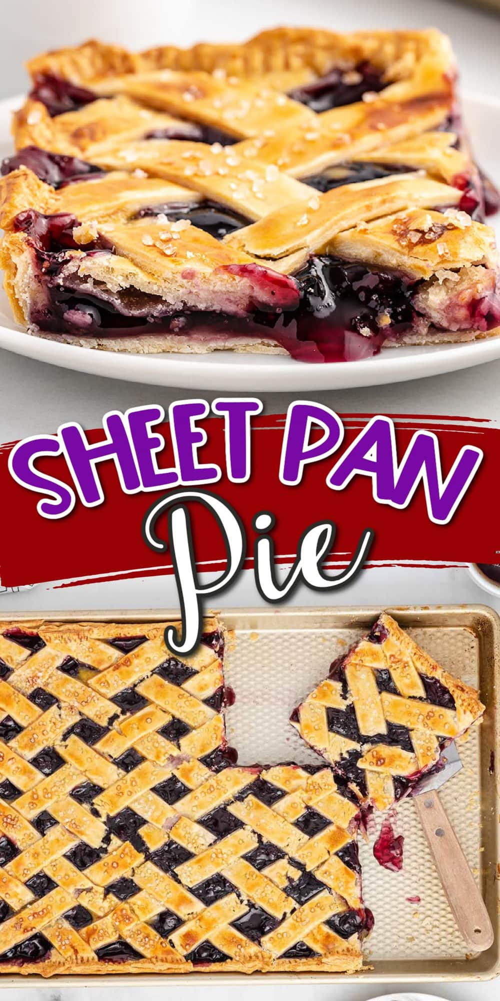 Sheet Pan Pie pinterest