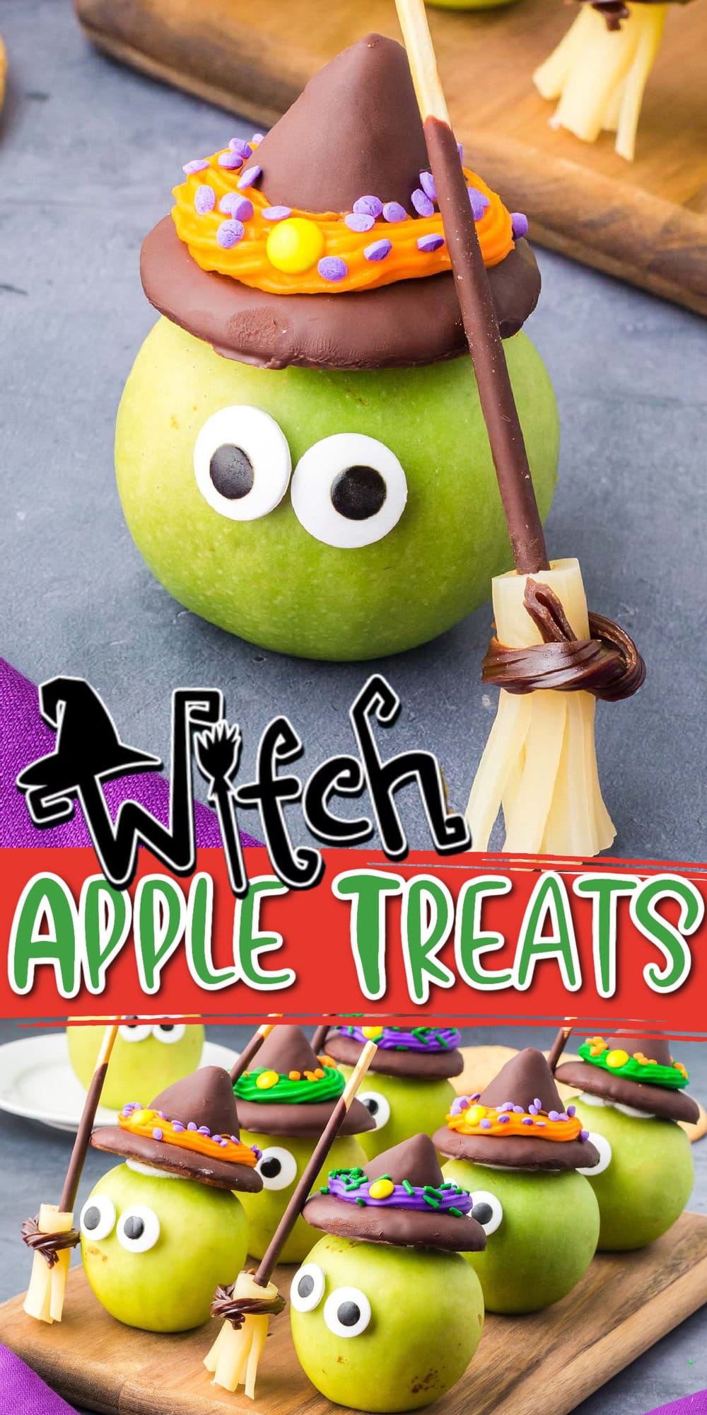 Halloween Witch Apples pinterest