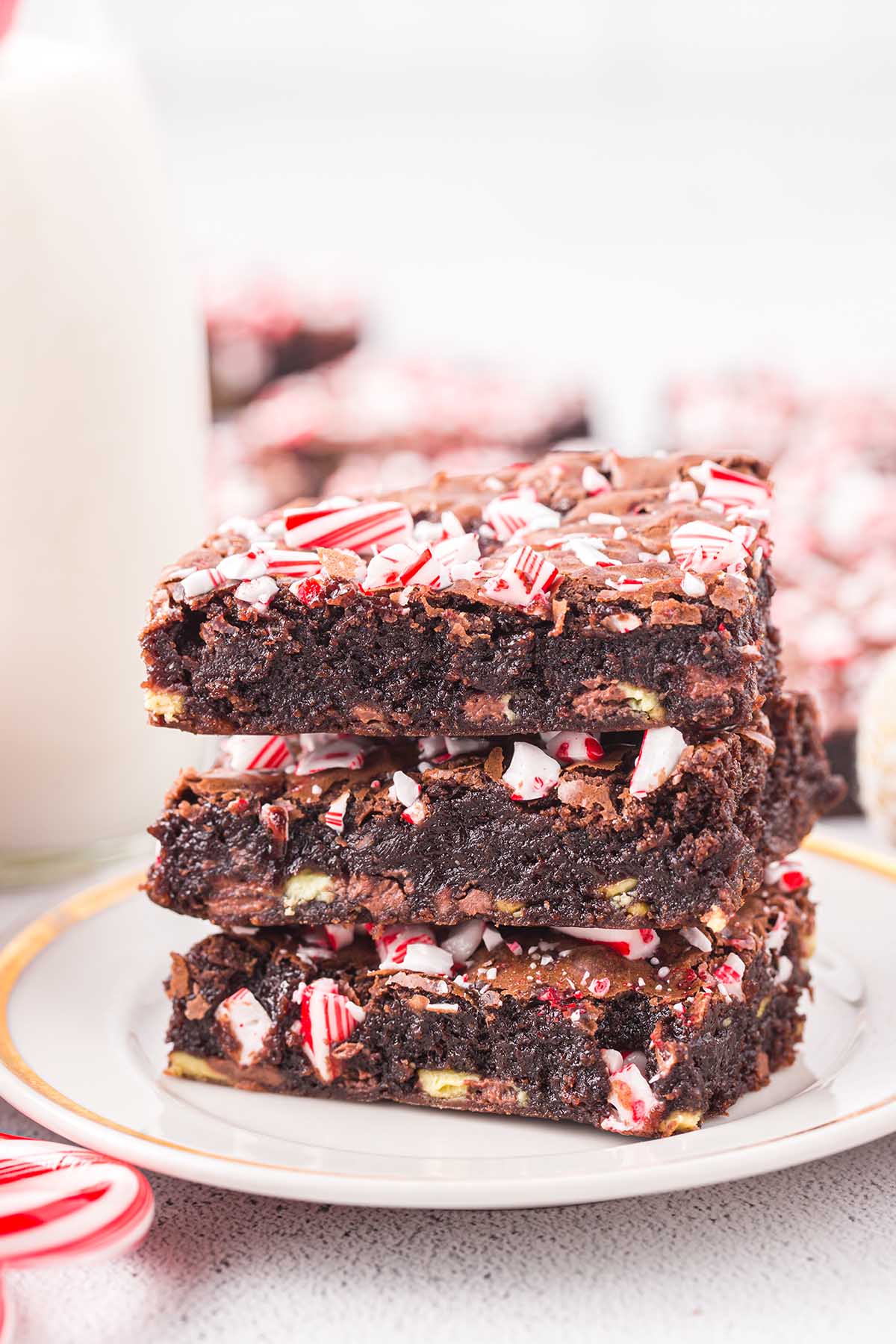 Candy Cane Brownies hero image