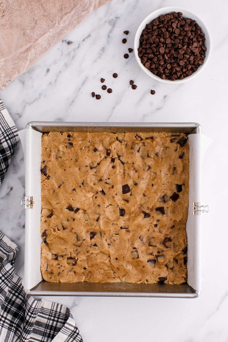 Chocolate Chip Cookie Brownie Bars - Princess Pinky Girl