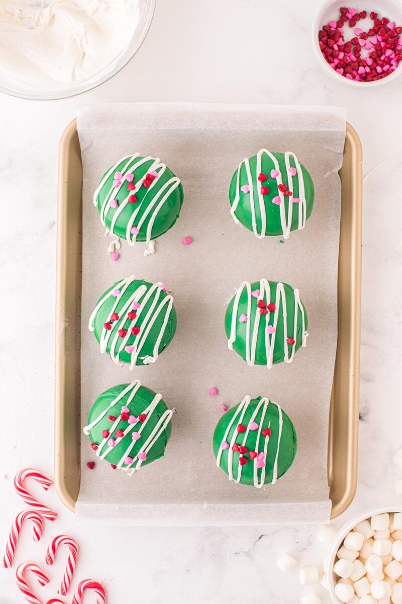 Grinch Hot Chocolate Bombs - Princess Pinky Girl