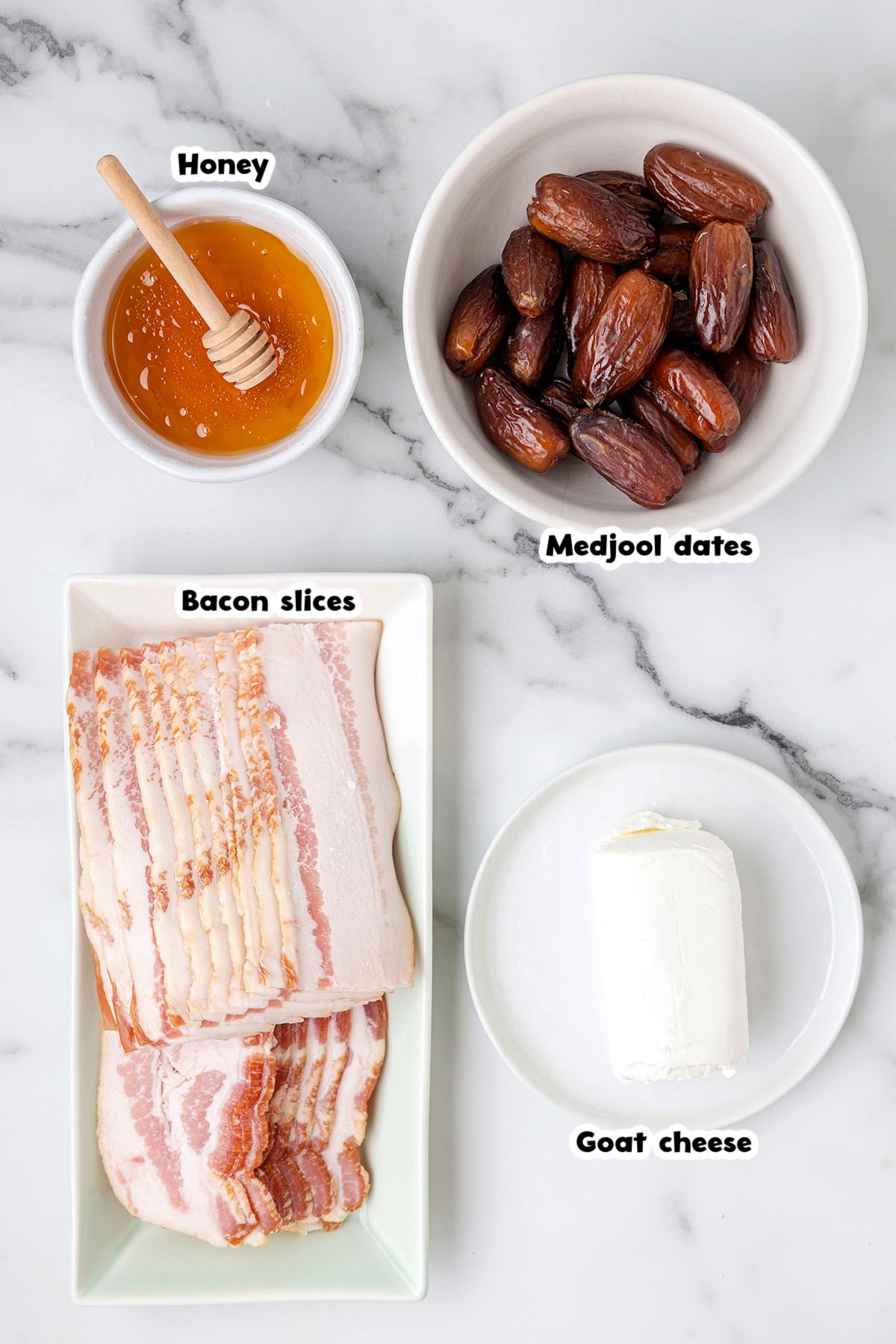 Bacon Wrapped Dates ingredients image