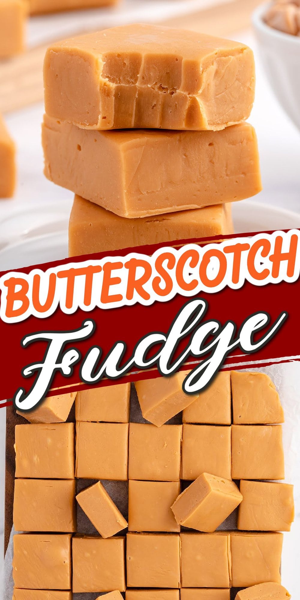 Butterscotch Fudge pinterest