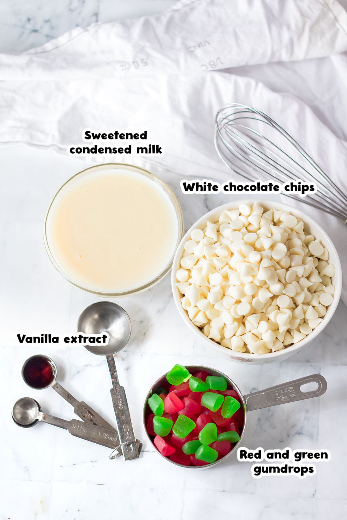 Gumdrop Fudge ingredients image