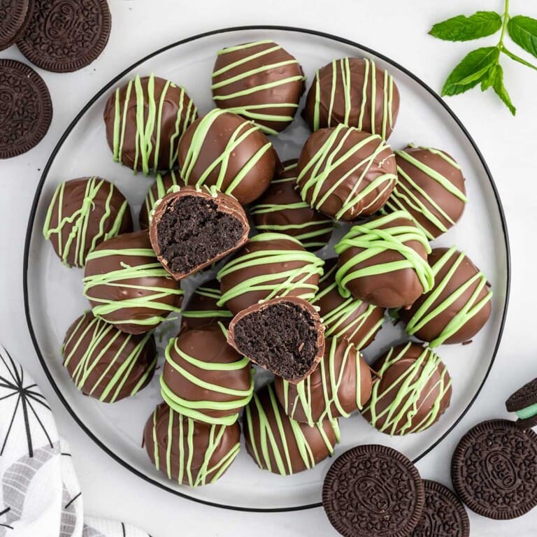 mint oreo truffles feautred image