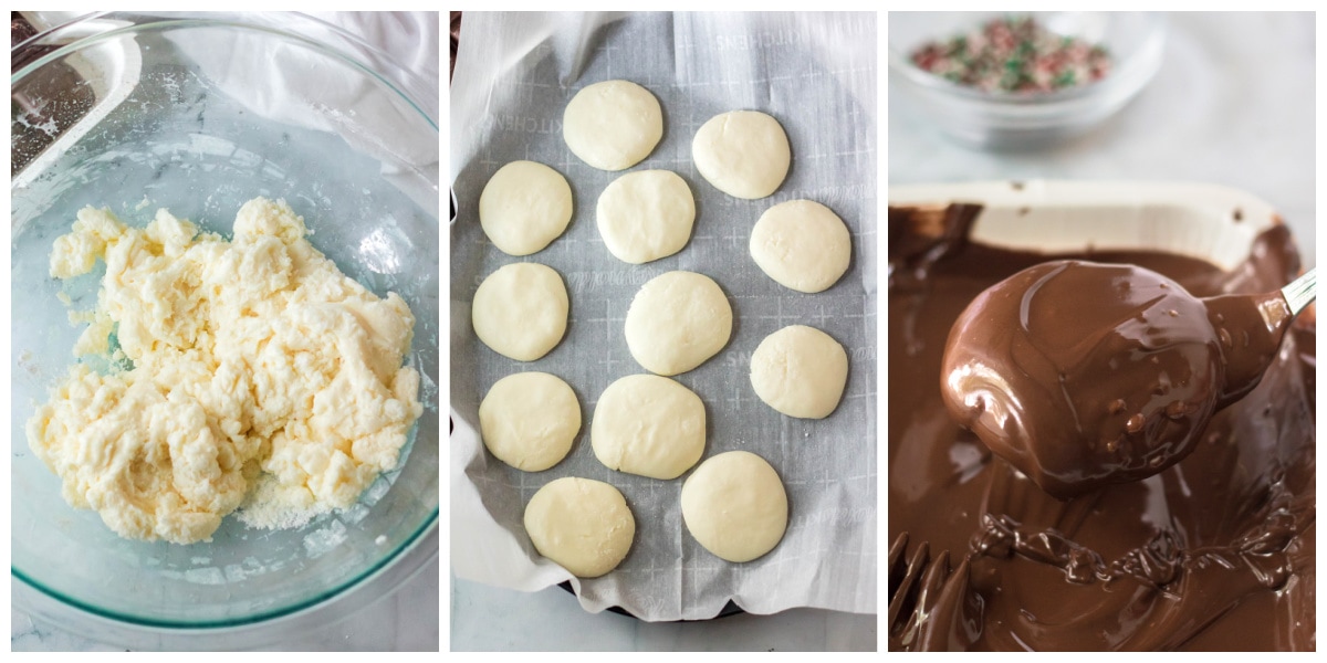 peppermint patties process photos collage