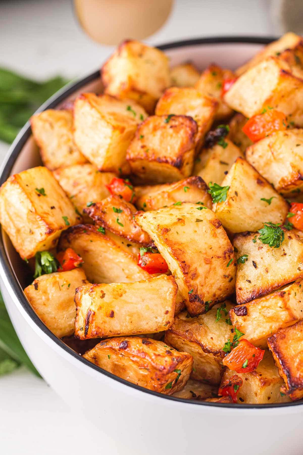 Air Fryer Home Fries in a bowl