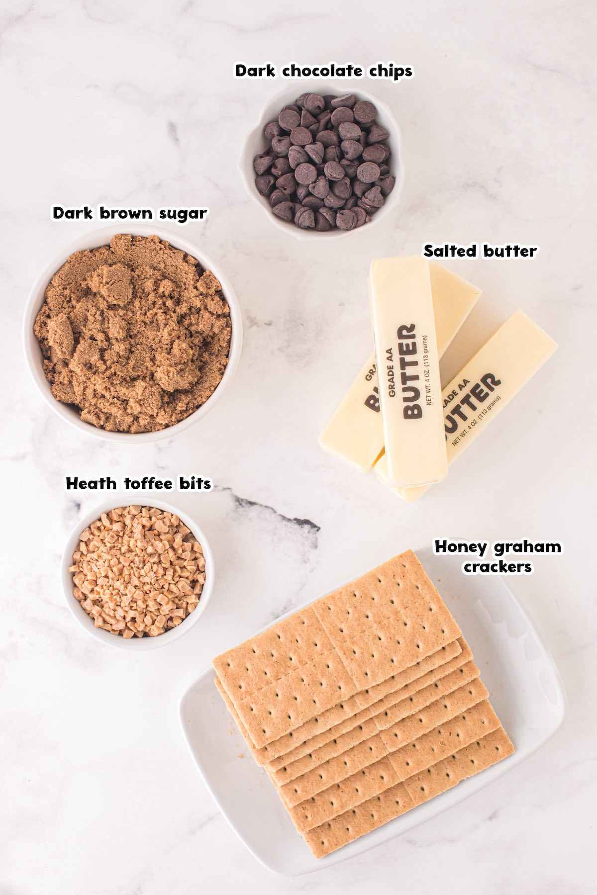 Graham Cracker Toffee Bars ingredients