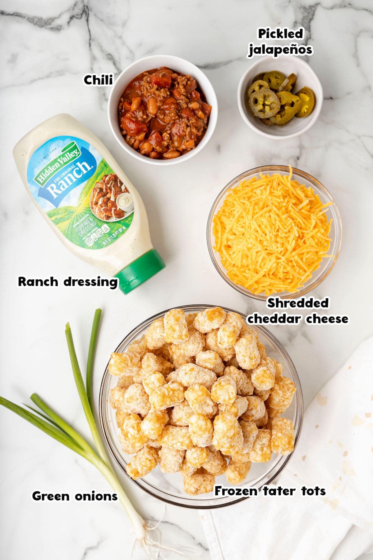 Loaded Tater Tots ingredients