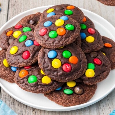 M&M Brownie Mix Cookies featured image