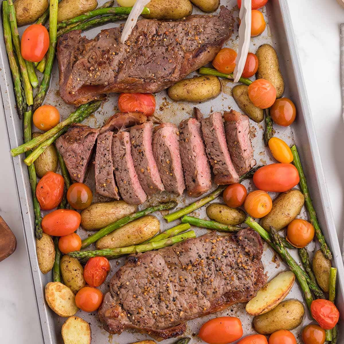 Sheet Pan Steak and Veggies - Damn Delicious