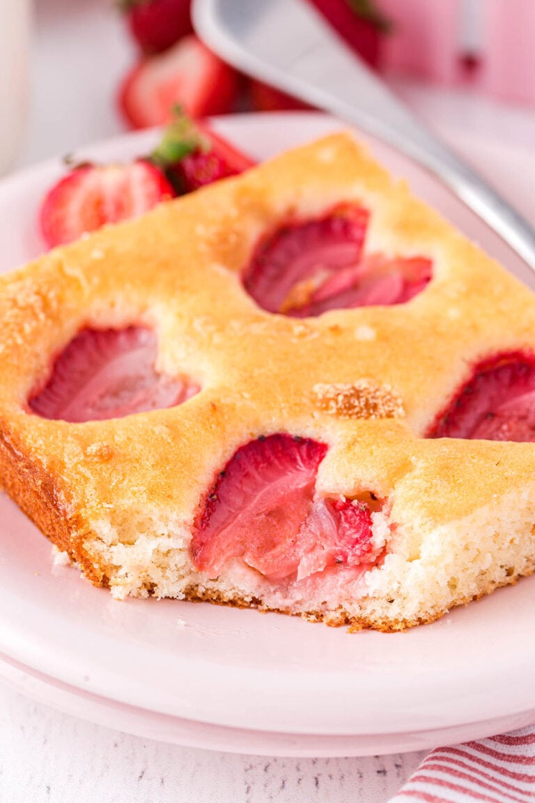 Strawberry Snacking Cake - Princess Pinky Girl