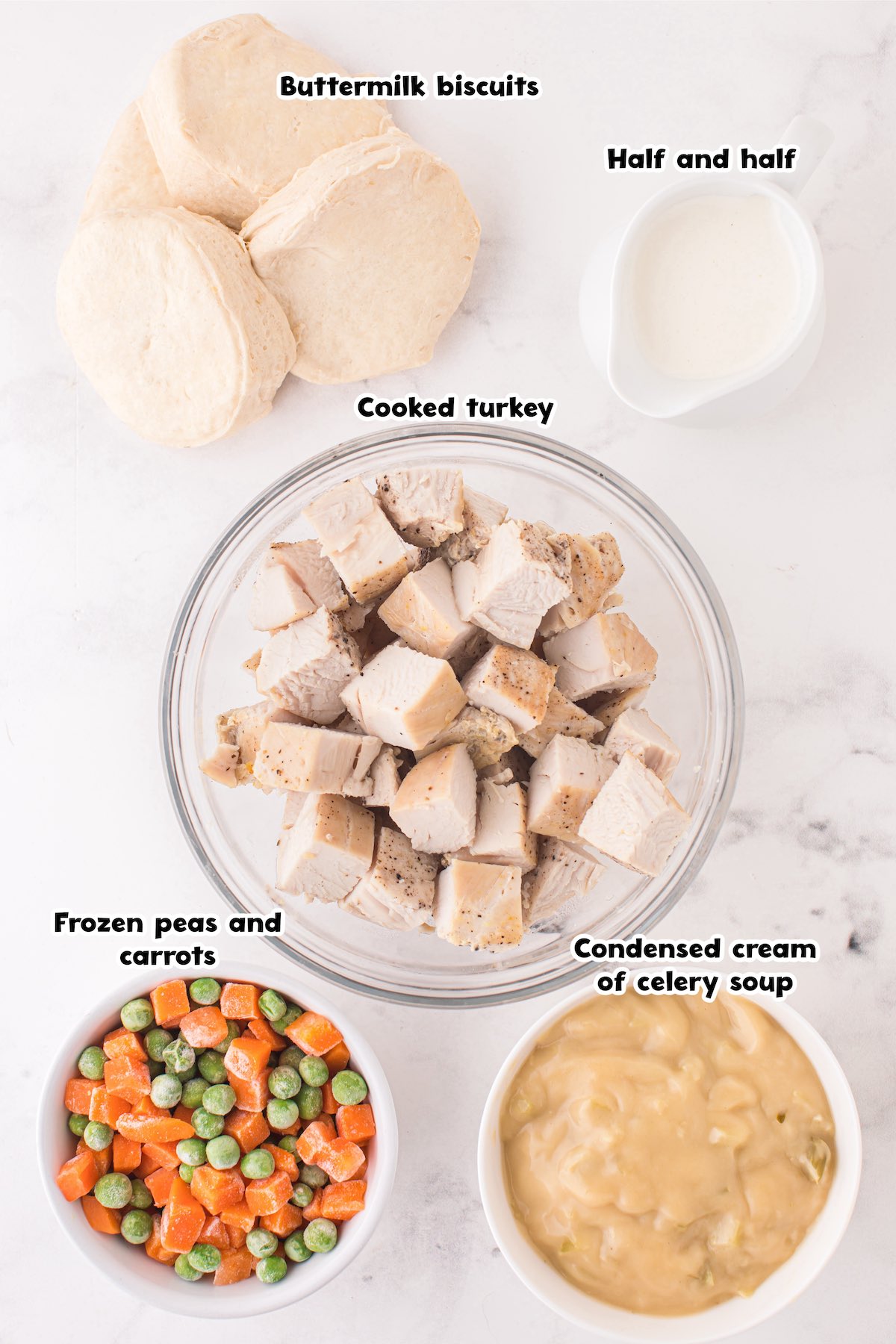 Turkey Biscuit Stew ingredients
