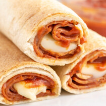 air fryer pizza rolls featured image