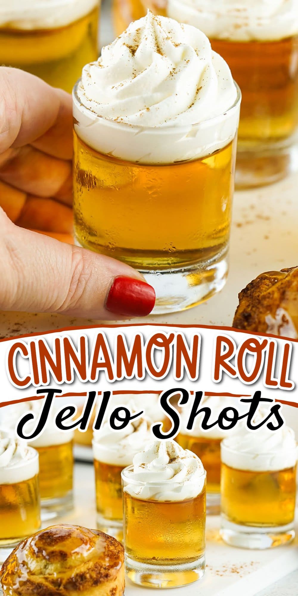 Cinnamon Roll Jello Shots pinterest