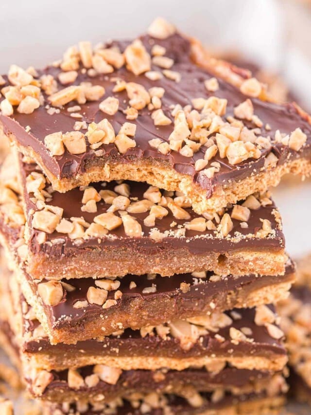 How to Make Graham Cracker Toffee Bars Princess Pinky Girl