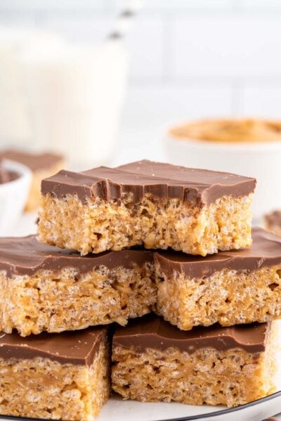 Peanut Butter Rice Krispie Treats - Princess Pinky Girl