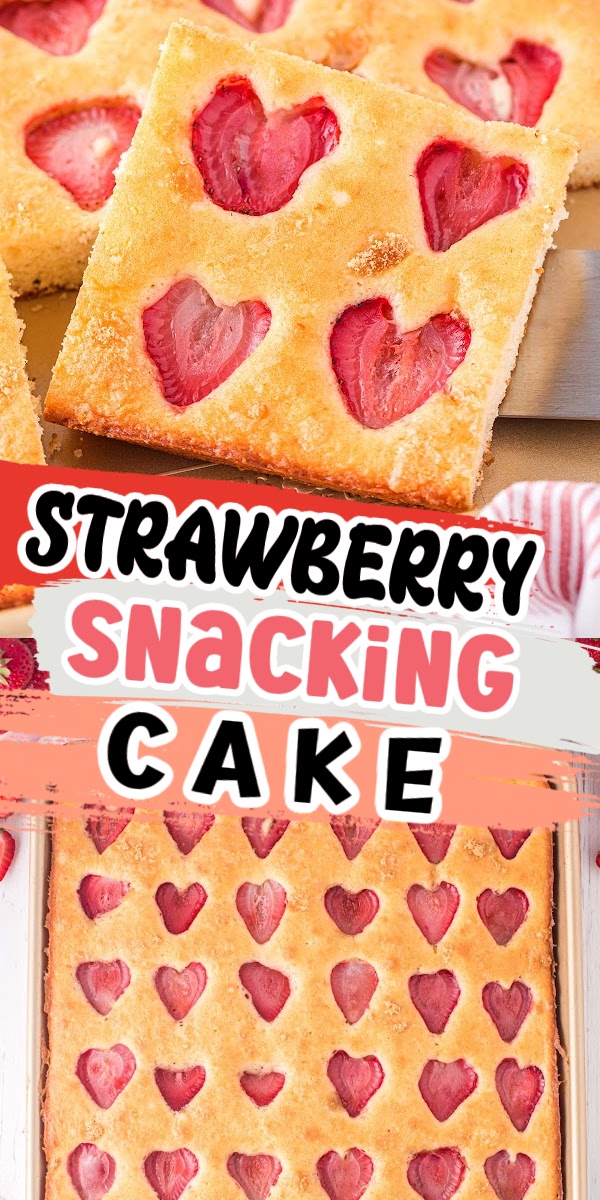 Strawberry Snacking Cake pinterest