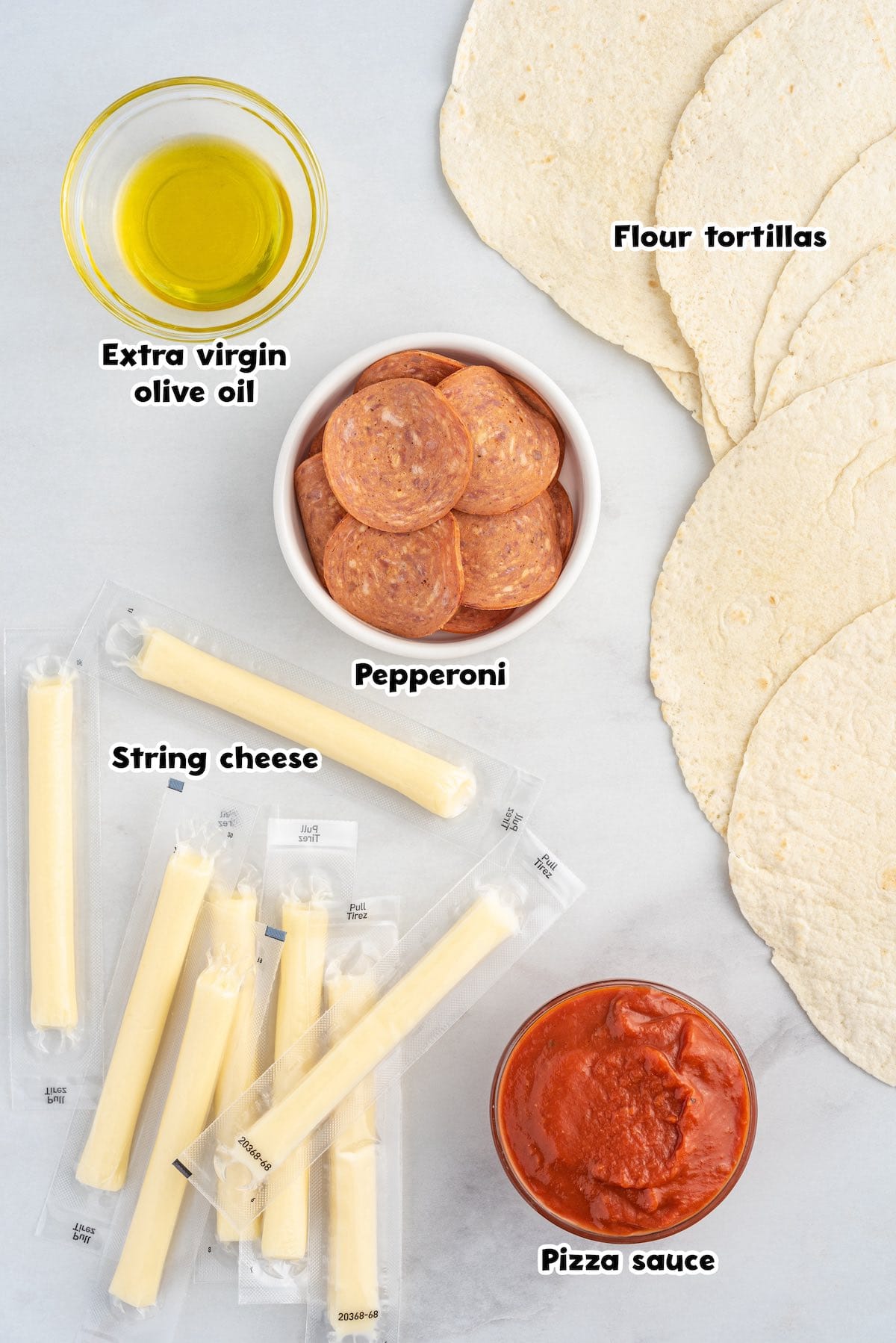 Air Fryer Pizza Rolls ingredients
