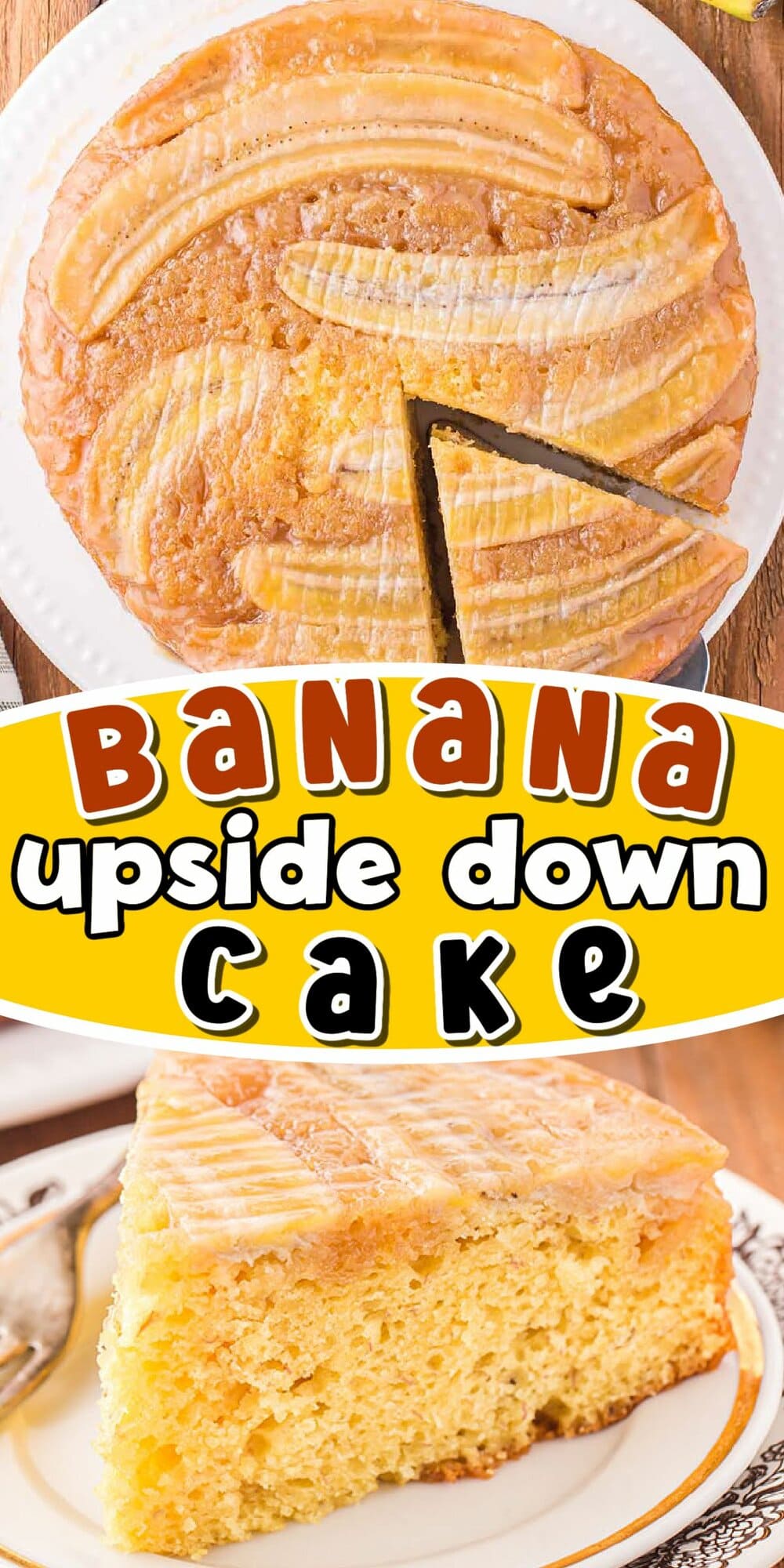 banana upside down cake Pinterest