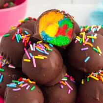 Rainbow Cake Truffles featured image