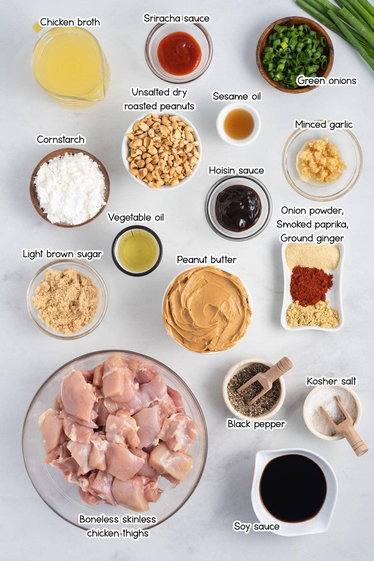 Peanut Butter Chicken ingredients