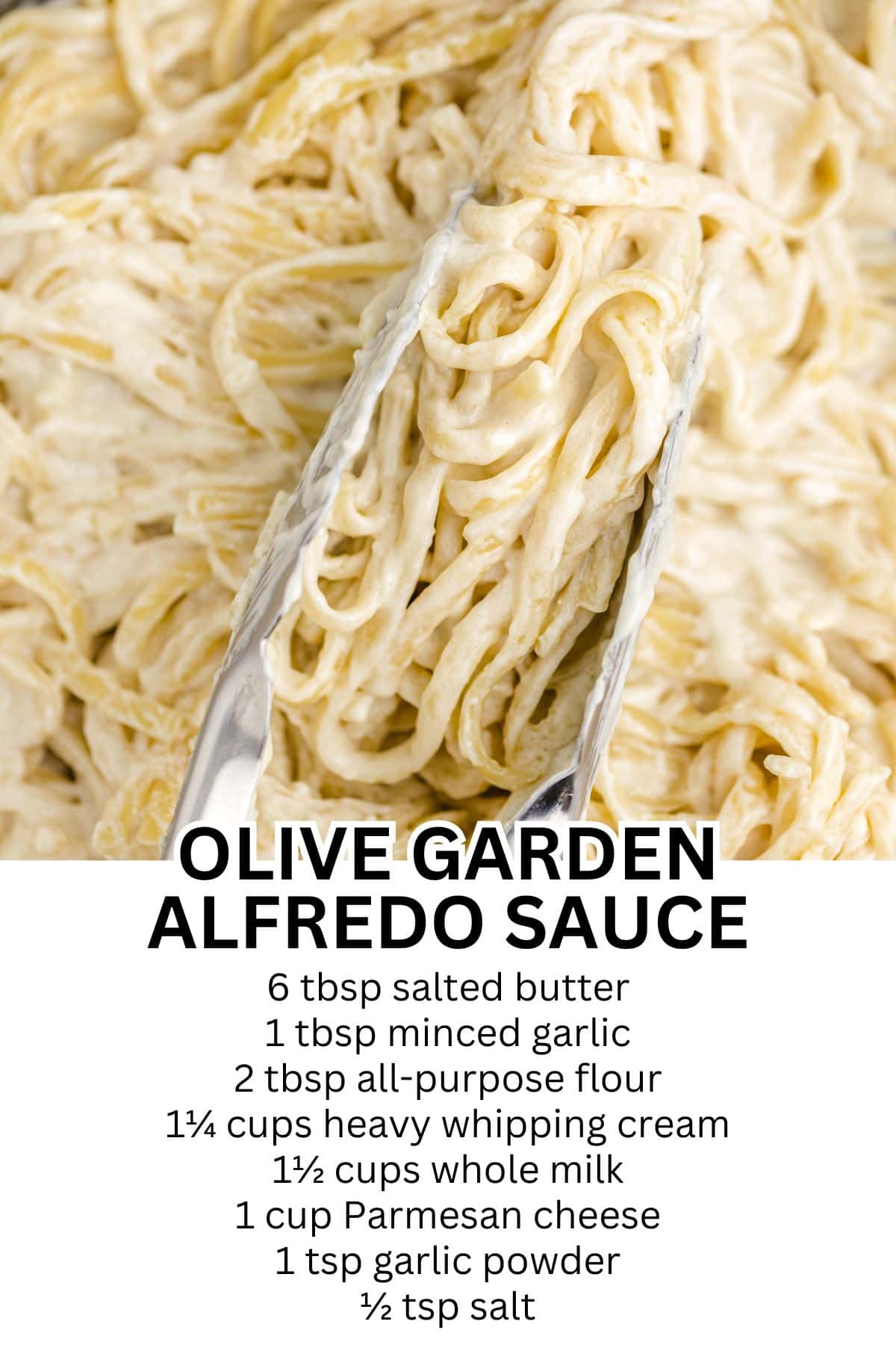 olive garden alfredo sauce pin.