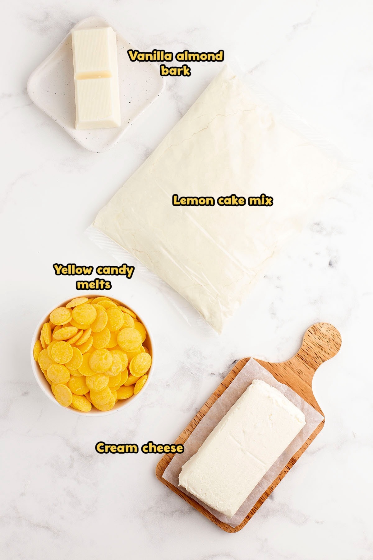Lemon Cheesecake Bites Recipe ingredients